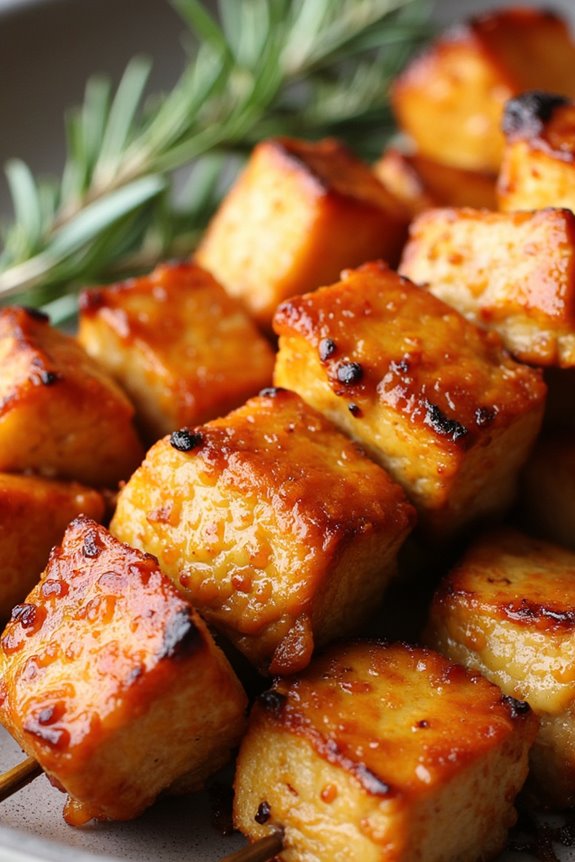 tangy honey mustard skewers