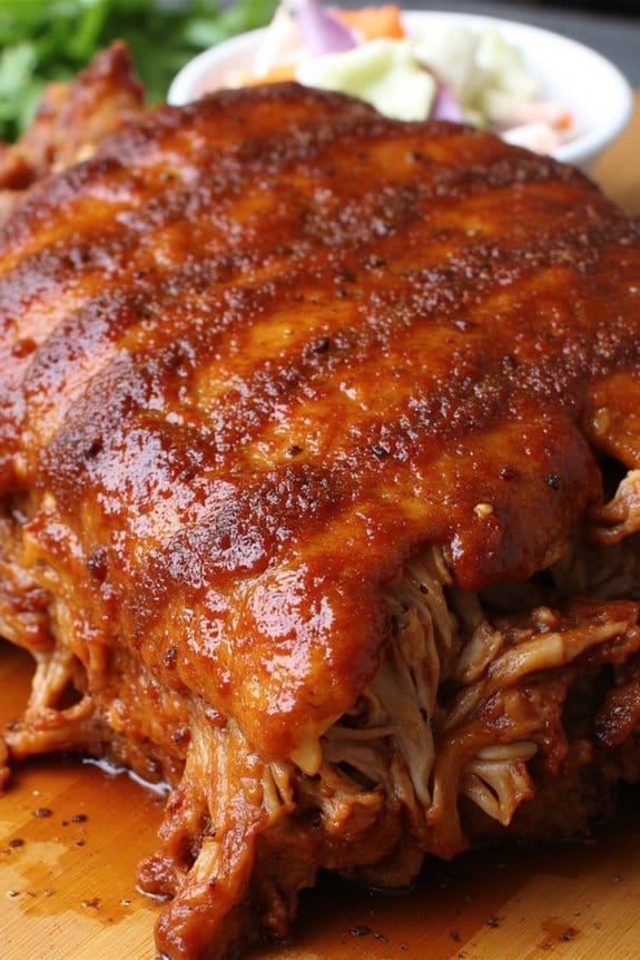 tender slow cooked bbq pork