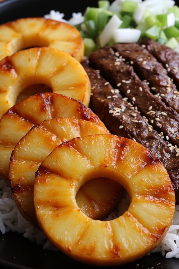 teriyaki beef with pineapple
