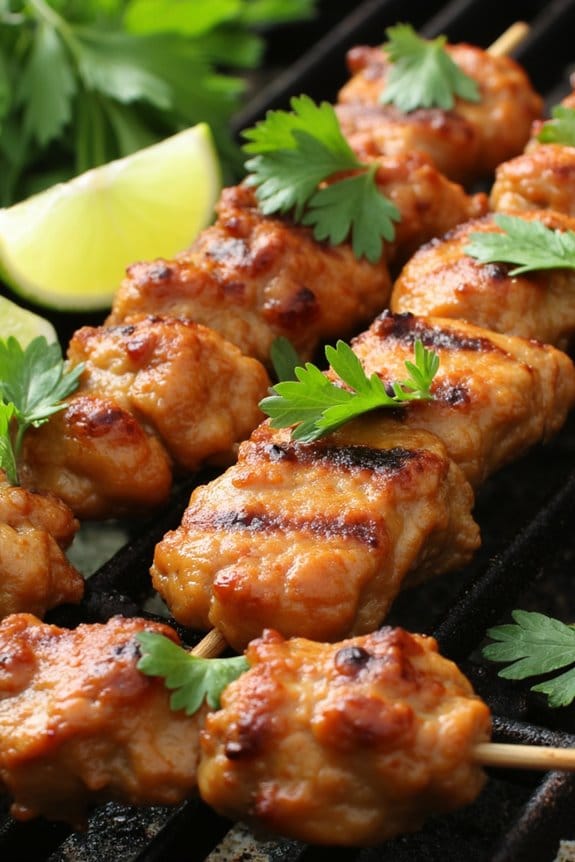 thai bbq chicken skewers