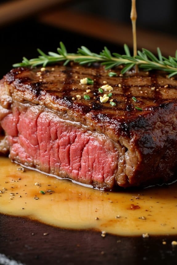 tomahawk steak with whiskey sauce