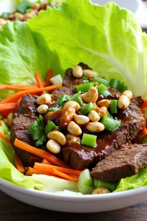 versatile asian steak wraps