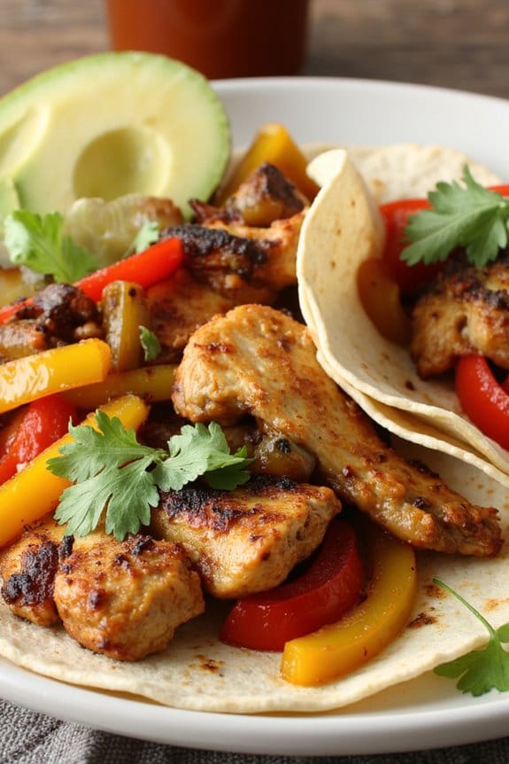 zesty chicken fajitas recipe