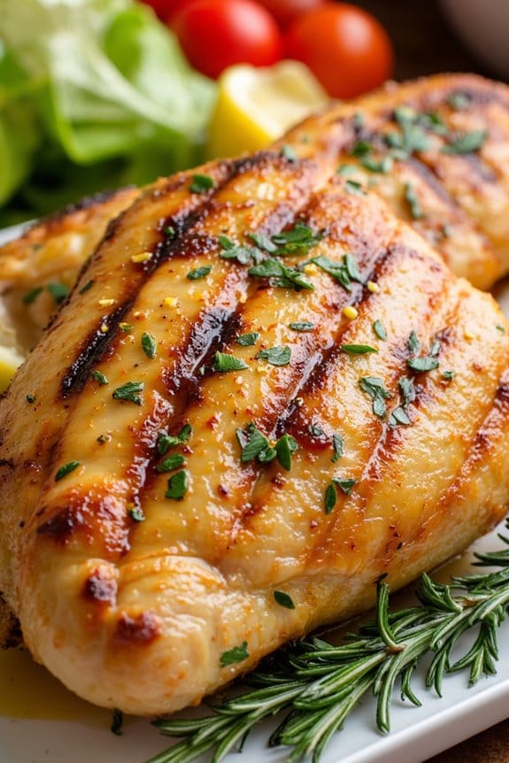 zesty herb infused grilled chicken