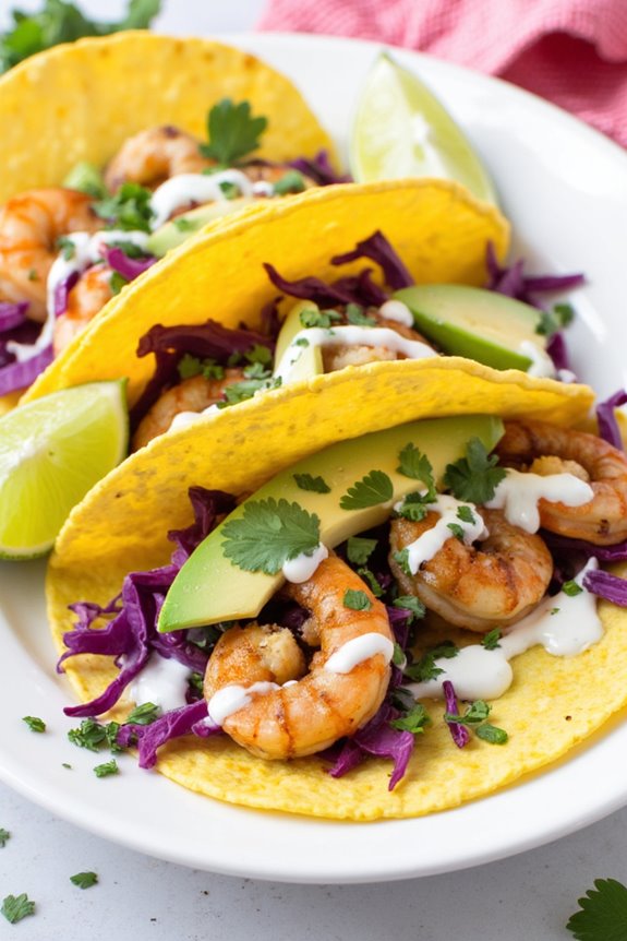 zesty shrimp taco delight